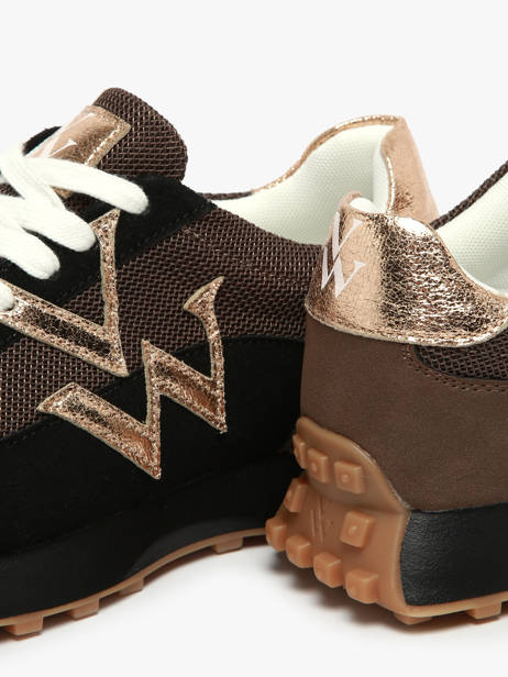 Sneakers Pia Vanessa wu Zwart women BK2623NR ander zicht 3